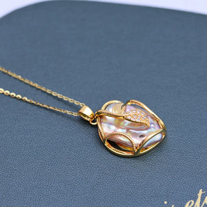 Baroque Purple Freshwater Pearl Pendant