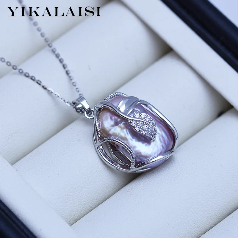 Baroque Purple Freshwater Pearl Pendant