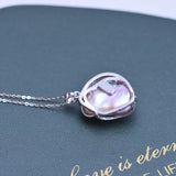 Baroque Purple Freshwater Pearl Pendant