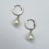 Freshwater Pearl Earrings 925 Silver Pink Purple
