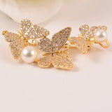 Natural Oblate Pearl Brooch Pin For Women