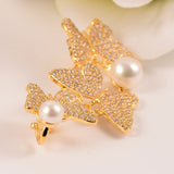 Natural Oblate Pearl Brooch Pin For Women