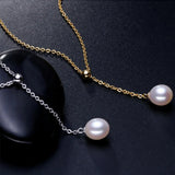 925 Silver Pearl Necklace Freshwater Pearl Jewelry for Women
