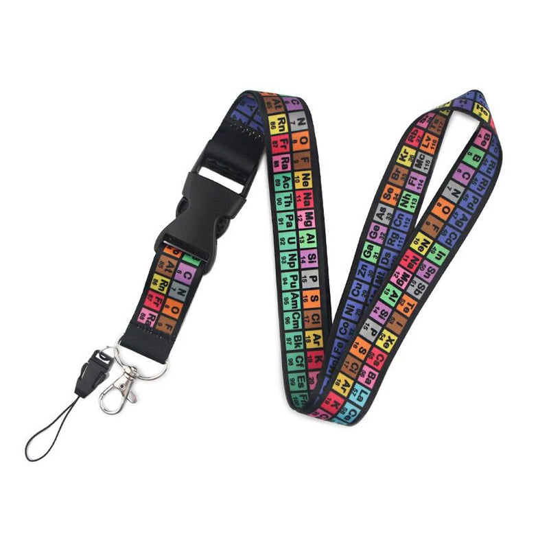 Chemistry Periodic Elements Lanyard Key Chain Teachers Gift