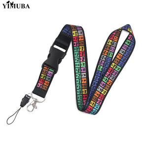 Chemistry Periodic Elements Lanyard Key Chain Teachers Gift