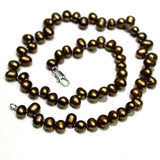 Fresh Water Pearl Necklace Rice Grain Shape