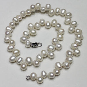 Fresh Water Pearl Necklace Rice Grain Shape