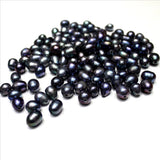 20 Capsules Large Hole Freshwater Pearl Beads Brown Purple Gray