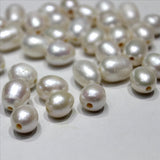 20 Capsules Large Hole Freshwater Pearl Beads Brown Purple Gray