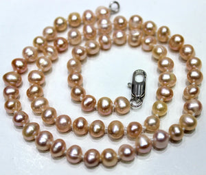 Small Round Freshwater Pearl Necklace