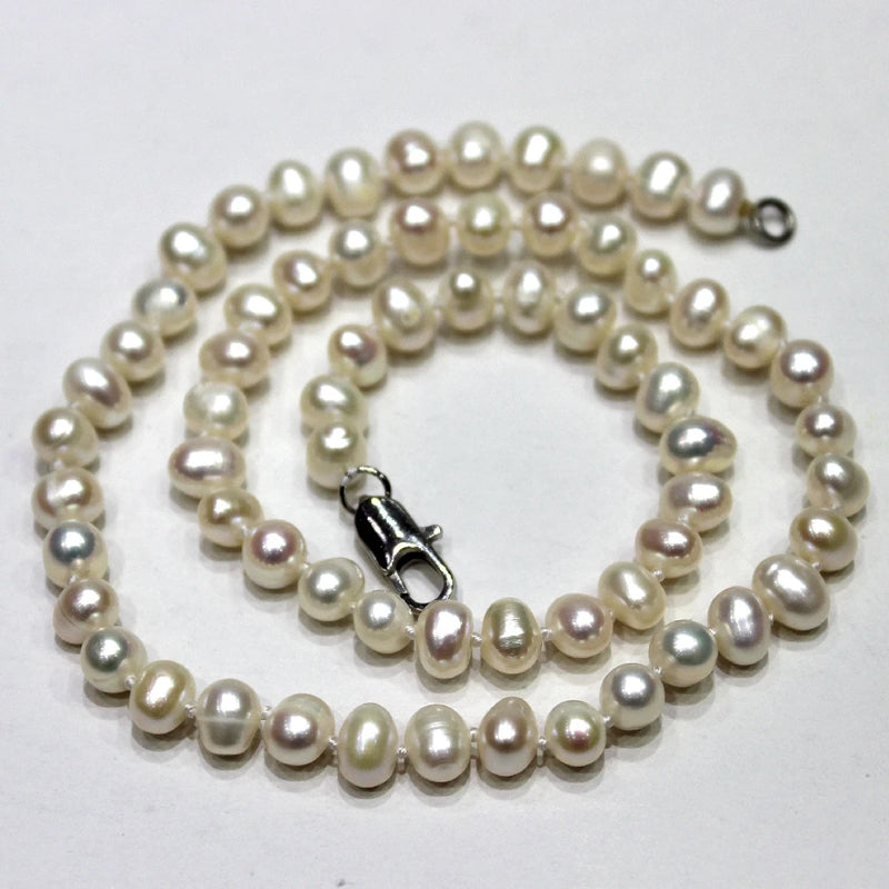 Small Round Freshwater Pearl Necklace