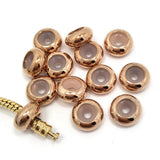 20pcs Stainless Steel Rubber Stopper Beads for 3mm Bracelet