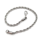 6pcs Men's Stainless Steel Chain Bracelet Not Fade