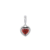 925 Silver Aquamarine Heart Pendant Necklace Women European Party Jewelry
