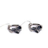 925 Sterling Silver Gothic Skull Earring Street Style Men Women Halloween