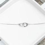 925 Silver Handcuff Bracelet Menottes Couple Jewelry