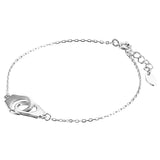 925 Silver Handcuff Bracelet Menottes Couple Jewelry