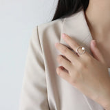 Sterling Silver Freshwater Pearl Ring for Girls