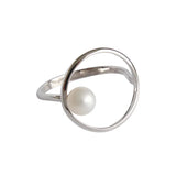 Sterling Silver Freshwater Pearl Ring for Girls