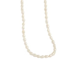 925 Silver Baroque Pearl Necklace Women Clavicle Jewelry