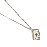 Sterling Silver Poker Necklace Hip-hop Street Style Jewelry Gift