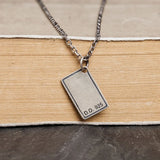 Sterling Silver Poker Necklace Hip-hop Street Style Jewelry Gift