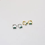 925 Silver Earring Zircon Colorful Mini Small Ear Ring