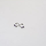 925 Silver Earring Zircon Colorful Mini Small Ear Ring