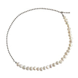 925 Silver Planet Pearl Short Necklace Women Jewelry Choker Gift