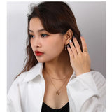 925 Silver Women Initial Letter Necklace 26 Letters Charm Necklaces Pendants