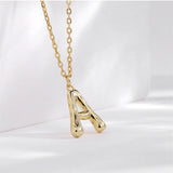 925 Silver Women Initial Letter Necklace 26 Letters Charm Necklaces Pendants