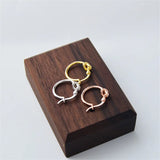 925 Sterling Silver Concentric Knot Hoop Earrings Fine Jewelry Gift