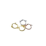 925 Sterling Silver Concentric Knot Hoop Earrings Fine Jewelry Gift