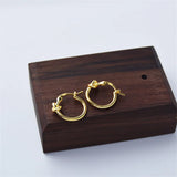 925 Sterling Silver Concentric Knot Hoop Earrings Fine Jewelry Gift