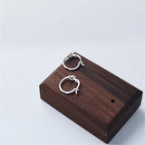 925 Sterling Silver Concentric Knot Hoop Earrings Fine Jewelry Gift