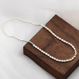 Double Layer Pearl Bracelet 925 Silver Punk Style Women Jewelry