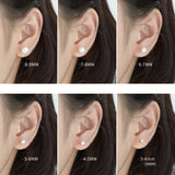 Multicolor Freshwater Pearl Stud Earrings 925 Sterling Silver Jewelry