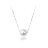 925 Silver Freshwater Pearl Necklace Pendant Women's Jewelry Gift