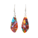 Geometric Shape Gem Drop Earring Ethnic Jewelry