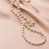 Baroque Pearl Butterfly Pendant Necklace 925 Sterling Silver Charm