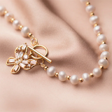 Baroque Pearl Butterfly Pendant Necklace 925 Sterling Silver Charm
