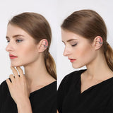 Punk Gothic Snake Clip Earring 925 Sterling Silver No Piercing