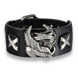 Punk Skull Retro Leather Bracelet Men Women