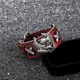 Punk Skull Retro Leather Bracelet Men Women