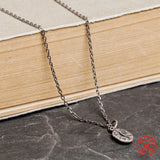 925 Sterling Silver Vintage Coffee Beans Necklace Unisex Gift