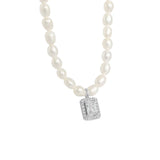 Natural Freshwater Pearl Necklace S925 Sterling Silver Pendant Necklace