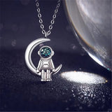 Spaceman Pendant Couple Necklaces Sci-Fi Planet Galaxy Astronaut Series Necklace