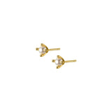 925 Sterling Silver Crown Pearl Stud Earrings for Women