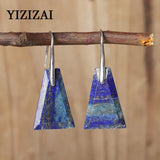 Bold Lapis Lazuli Drop Earrings for Women
