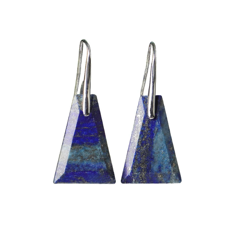 Bold Lapis Lazuli Drop Earrings for Women